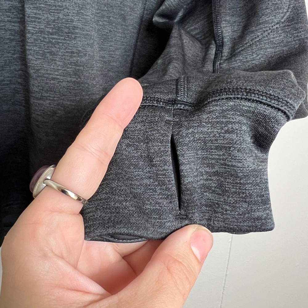 Adidas Climawarm Mens M 1/4 Zip Pullover Gray Heathered Fleece‎ Sweatshirt - Picture 5 of 9